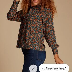 DownEast Blouse Medium NWT